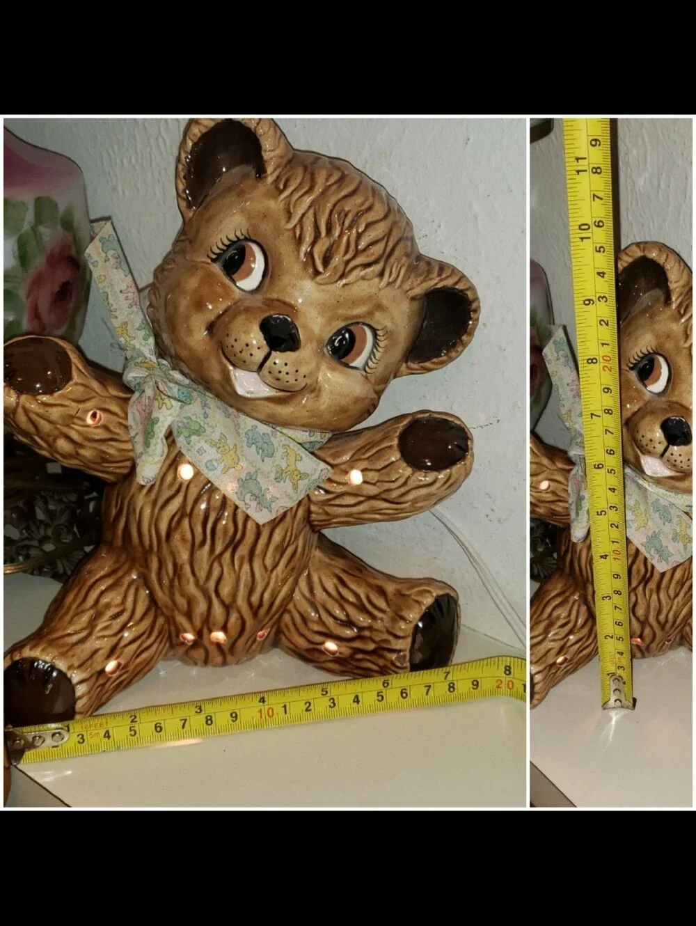 Vintage 1983 Teddy Bear Lamp/Night Light